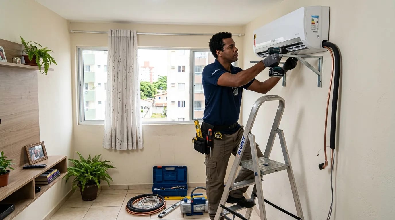 Instalação de ar-condicionado split em Florianópolis‑SC