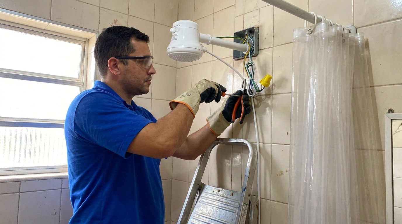 Instalação de Resistência no Abraão, Florianópolis‑SC
